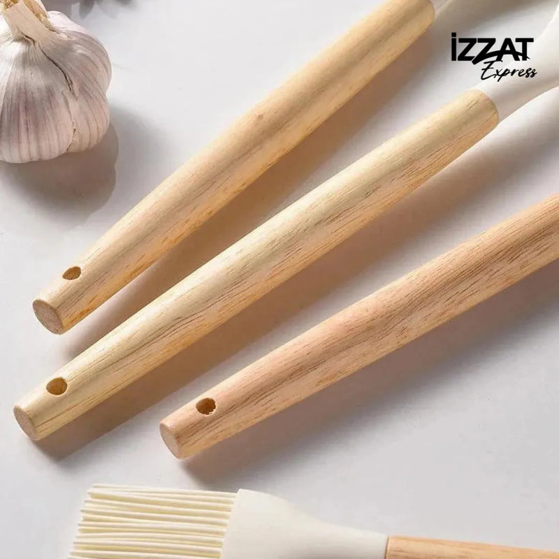 Kit de Utensílios de Cozinha Silicone c/ 14 Peças - Tazzi