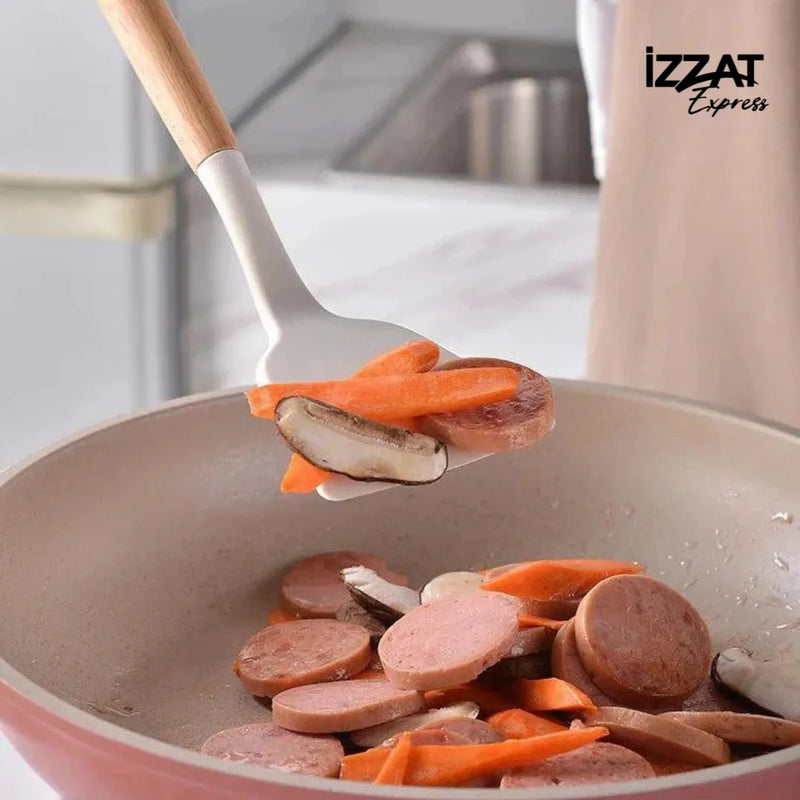 Kit de Utensílios de Cozinha Silicone c/ 14 Peças - Tazzi