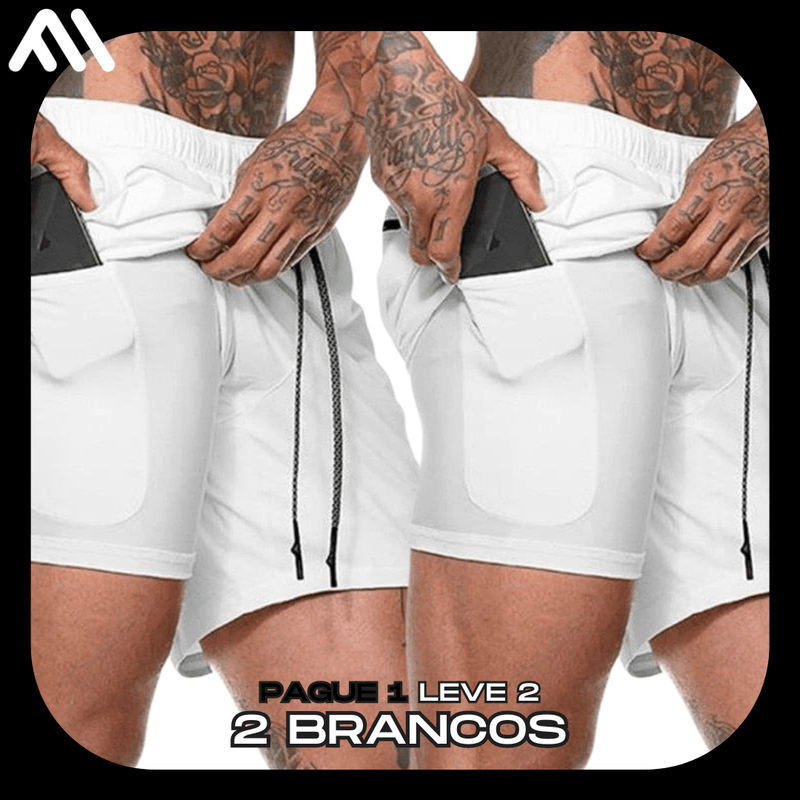 Shorts Comfort-Fit de Compressão - COMPRE 1 LEVE 2 + Brinde ☑️