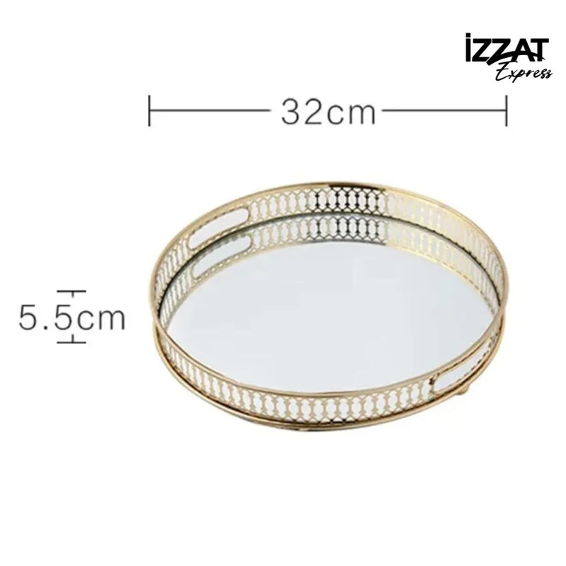 Bandeja Decorativa Espelhada - Tazzi