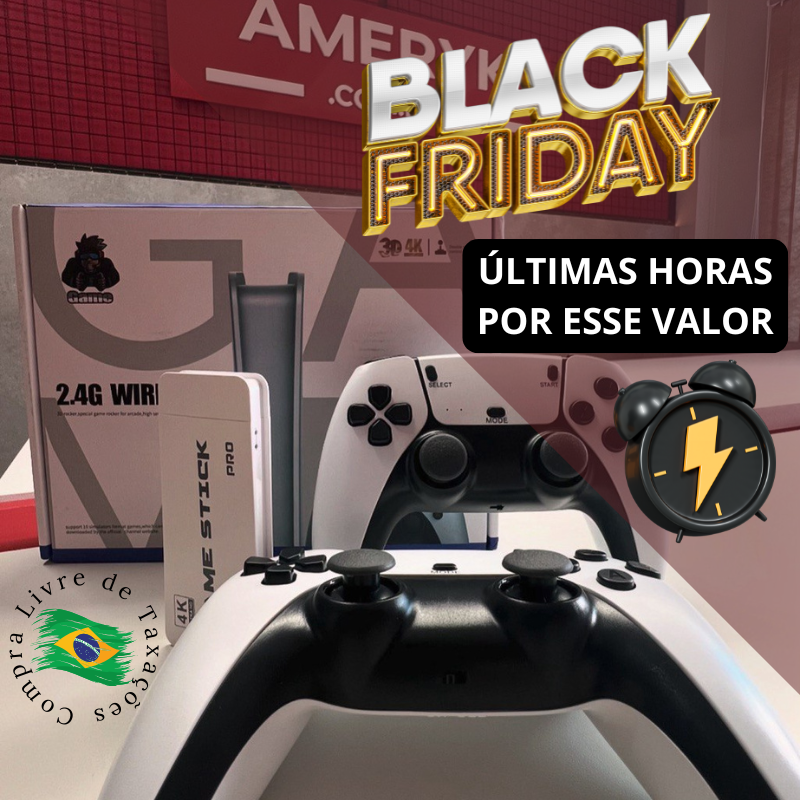 Game Stick 4K (+20 MIL JOGOS) + Game Portátil de BRINDE