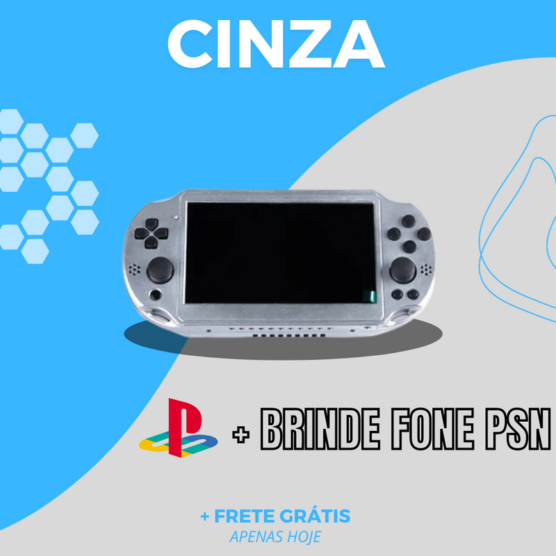 PS2 PORTÁTIL HD + FONE PSN E  PEN DRIVE COM 1000 JOGOS DE BRINDE!