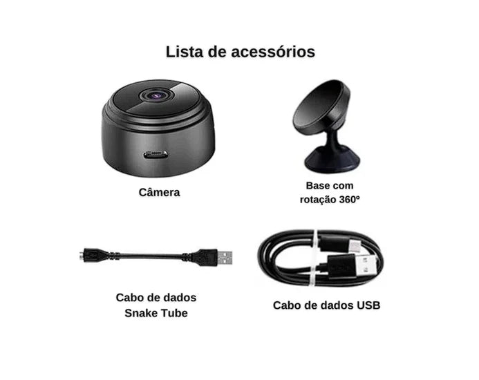 Mini Câmera Espiã HD A11: Monitoramento em Tempo Real