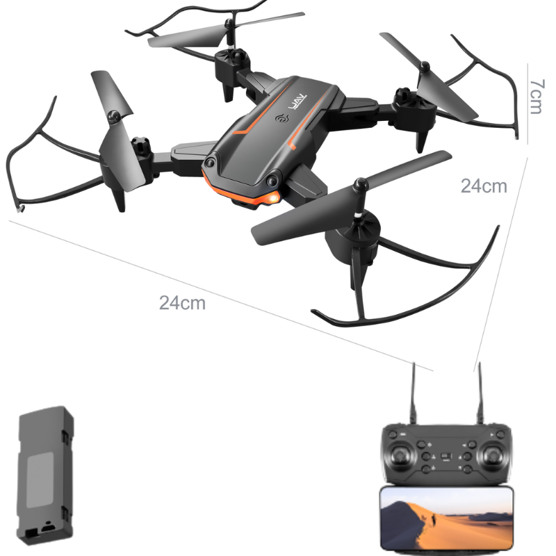 Drone Profissional com Câmera FullHD 4K GPS Sensor de Obstáculo / F100