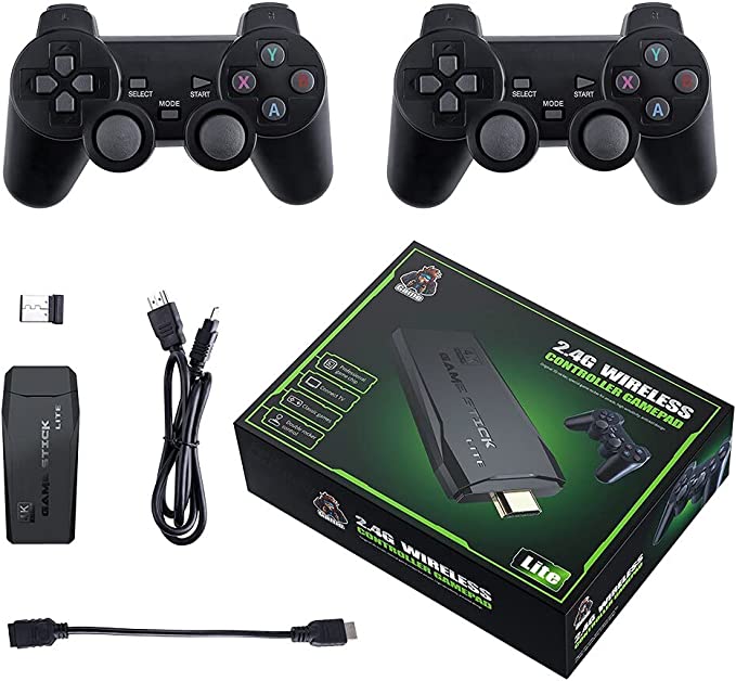 Video Game Pen Retrô ORIGINAL 10.000 Jogos 4K + 2 Controles