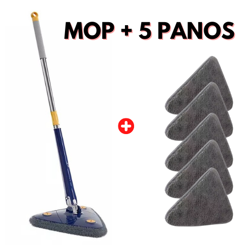 Mop de Limpeza Giratório + 5 Refis Grátis - AdvancedClean©